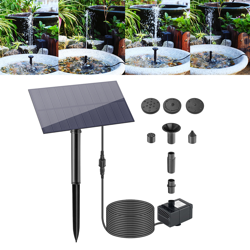 Aquarium Fish Farm - 5W 5V Wasserbrunnen Gartendekoration mit Pfahl