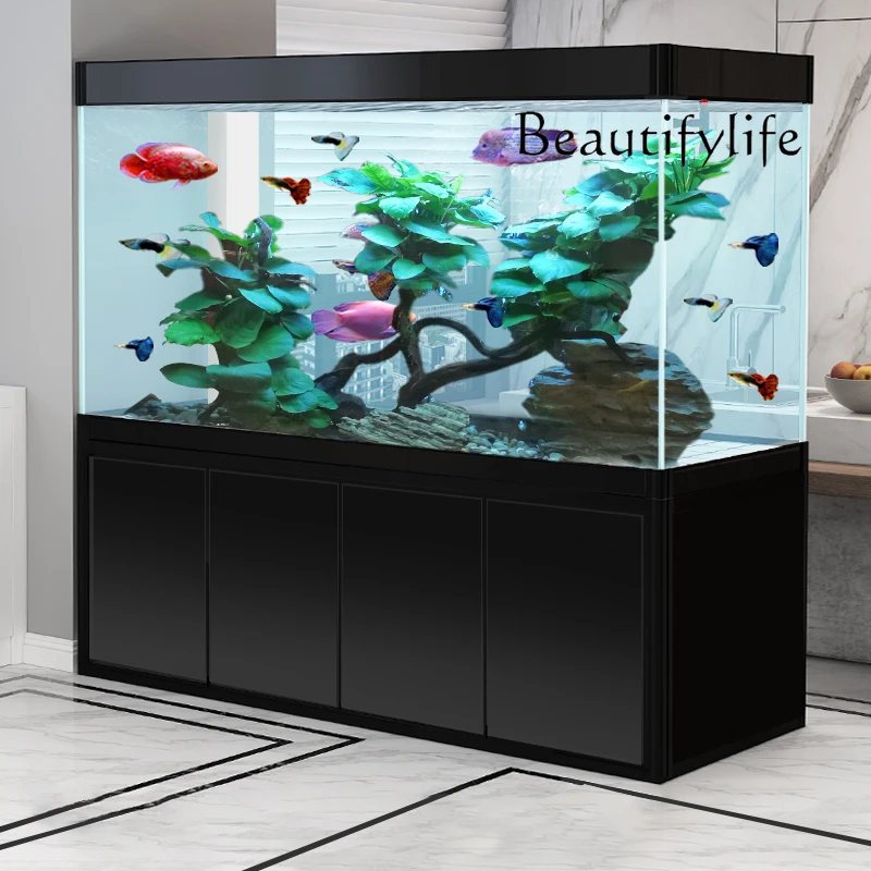 Aquarium Fish Dragon - X36 Wohnzimmer Bodenlanger Wasserfreier Haushalts-Mittelgroßer Bildschirm-Unterfilter