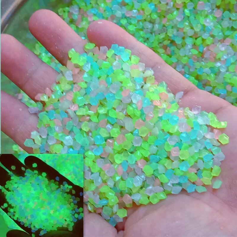 Aquarium Fish Farm - 1000 Stück 3–5 mm leuchtender Sand,