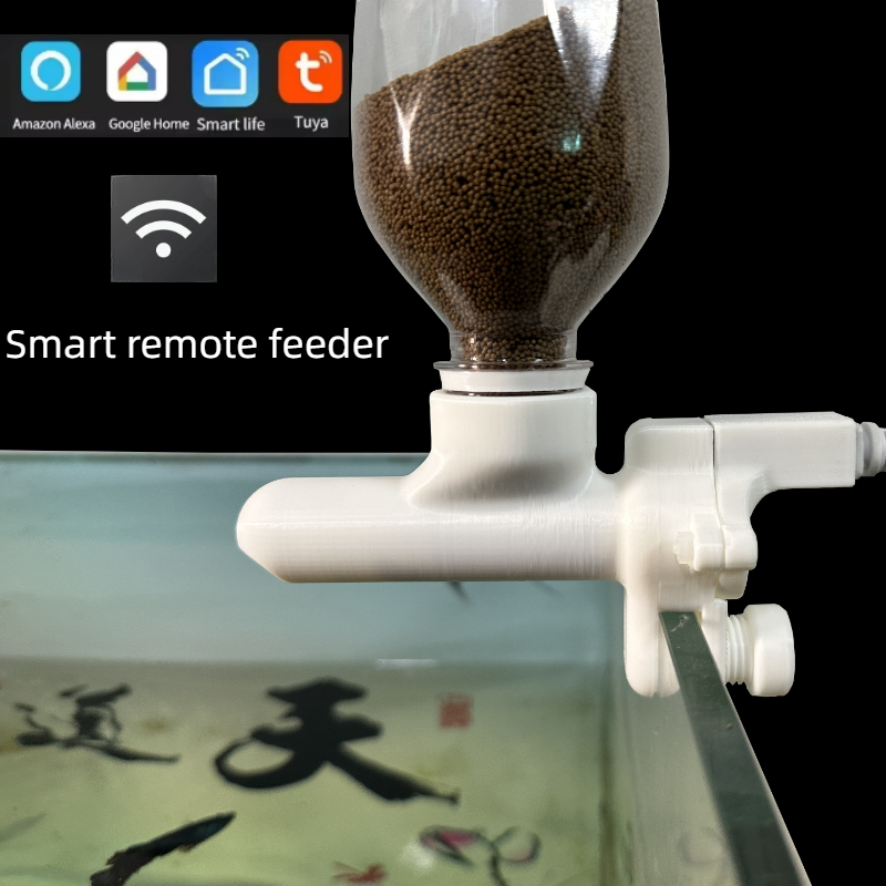 Aquarium Fish Feeder Automatic - Futterspender für Aquarien, Fernbedienung für Mobiltelefone,