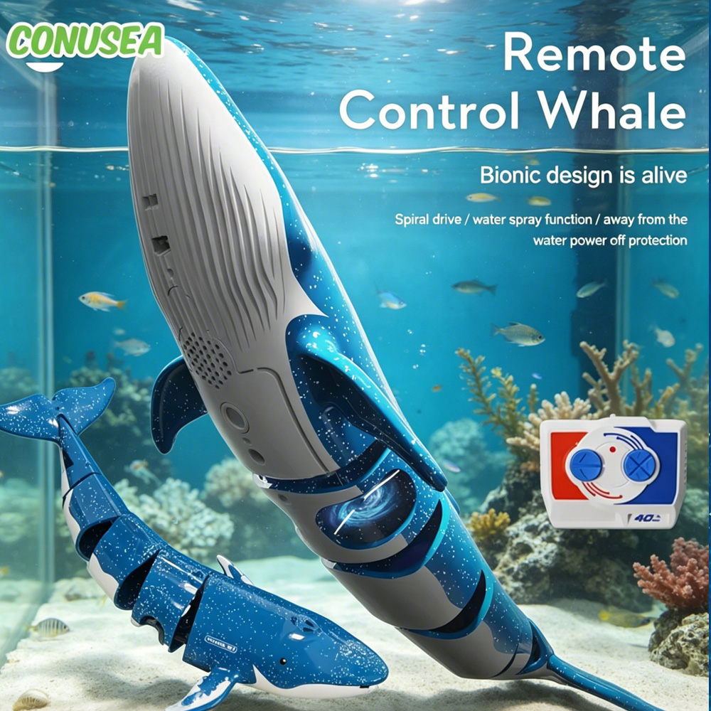 Aquarium Fish Shark - RC-U-Boot Unterwasser-Wale Ferngesteuerter Hai Elektrische U-Boote