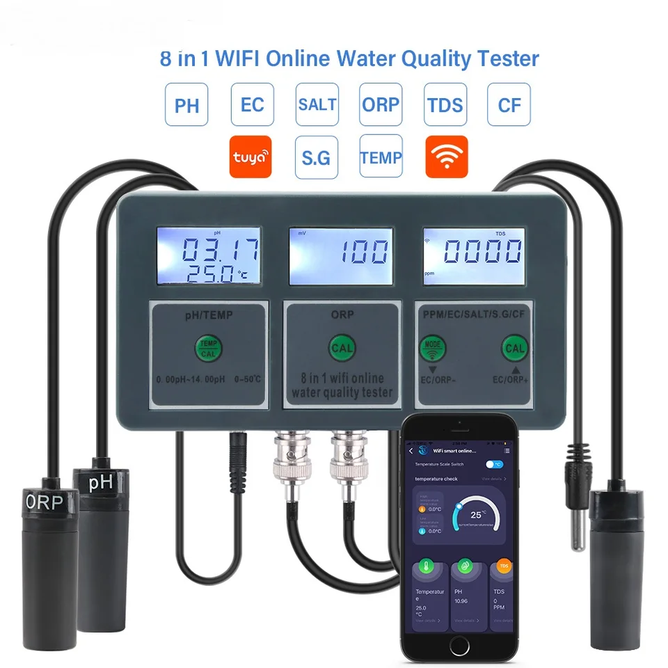 Aquarium Fish In Online - WLAN Digitaler PH ORP TDS EC