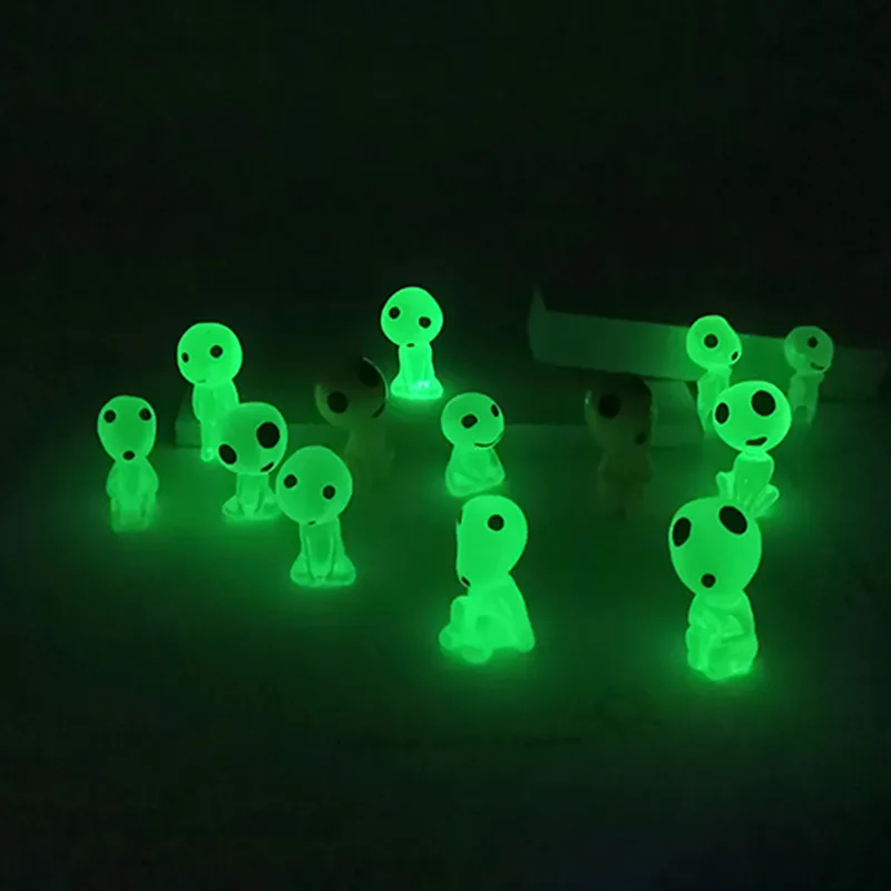 Aquarium Fish Farm - Leuchtende Elfen-Minifiguren, Aquarium-Deko, Kodama, im Dunkeln