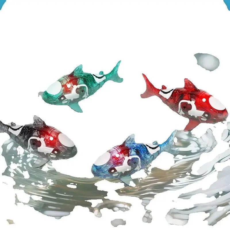 Aquarium Fish Shark - Elektrisches Hai-Spielzeug für Haustiere, Sensorisches Leuchtendes