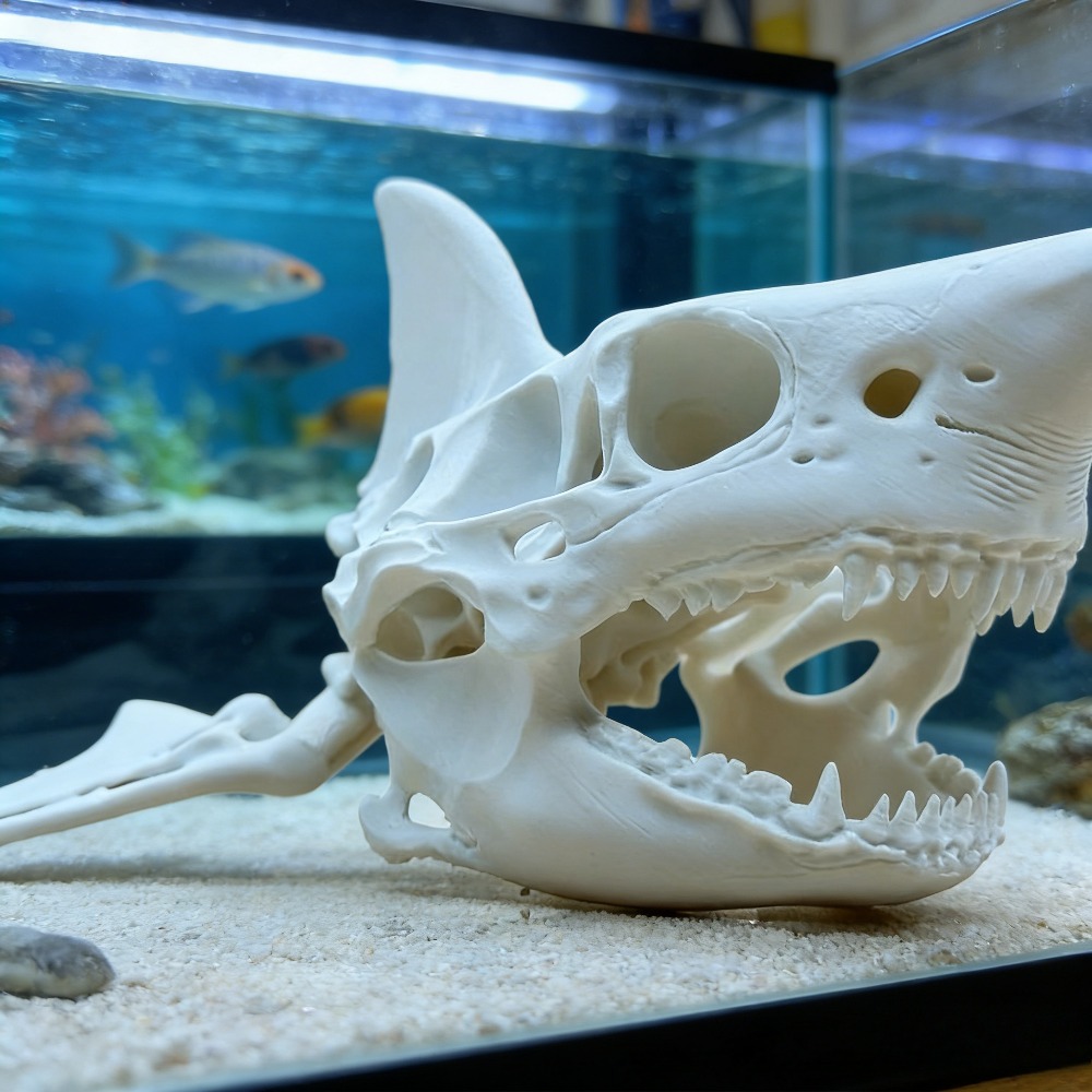 3D-gedruckter Haifischschädel- – Aquarium Fish Shark Bewertung und Preis