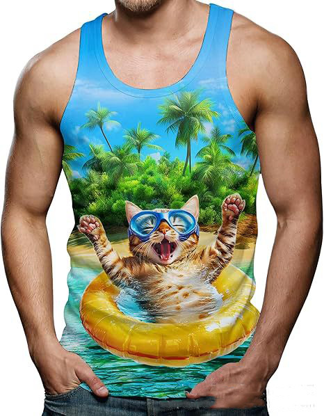 Lustige Hai Katze 3D Druck Tan – Aquarium Fish Shark Bewertung und Preis